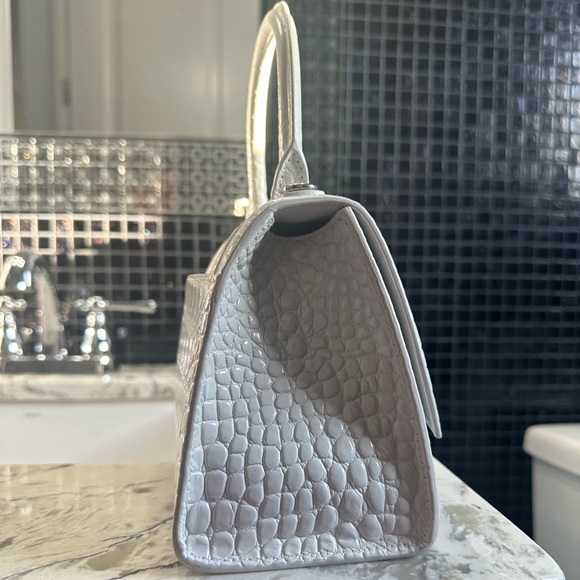 Authentic Balenciaga Small Crocodile Embossed - white - Picture 2 of 3